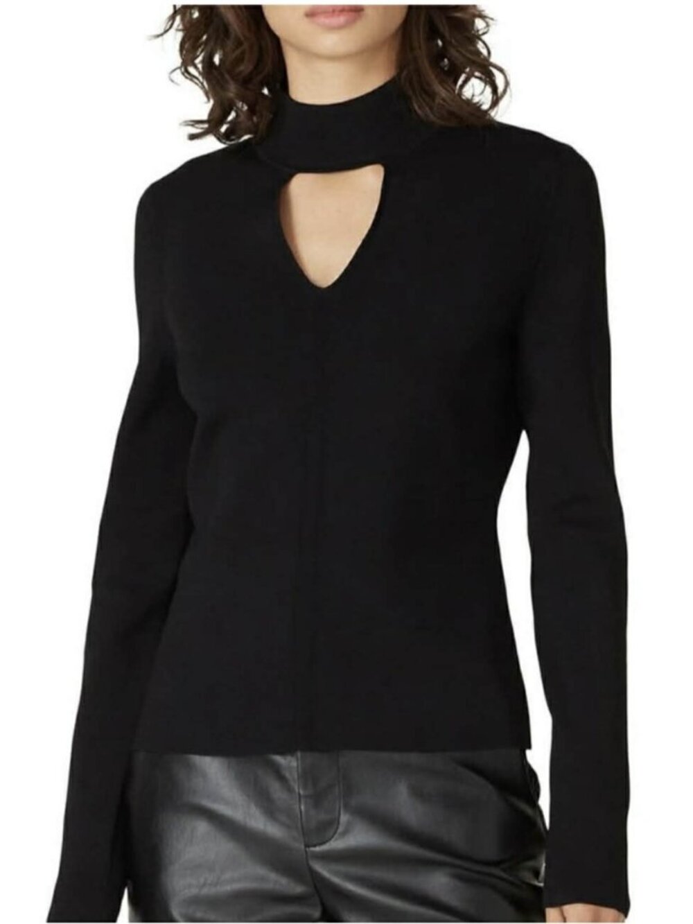 Proenza Schouler White Label Long Sleeve Black Sweater - Size Medium